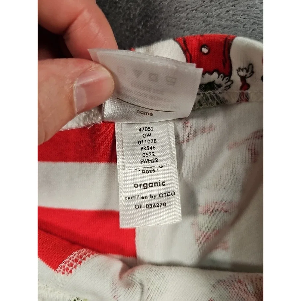 Hanna Andersson‎ Kids Dr Seuss Grinch Christmas Holiday Pajamas Size US 14
